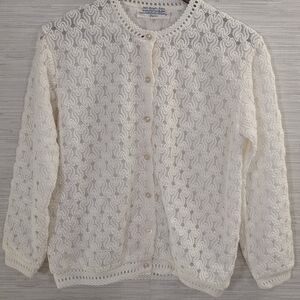 Vintage Marshall Field & Company Cardigan White